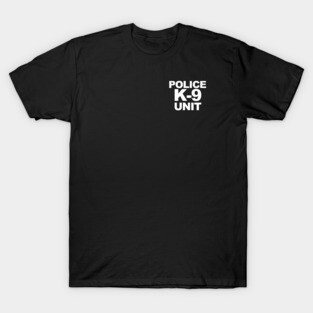 Police K 9 Unit Front & Back Print Law Enforcement Police K9 T-Shirt
