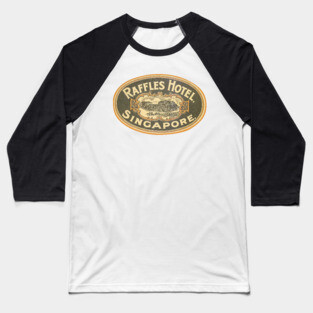 Raffles Hotel Singapore Baseball T-Shirt