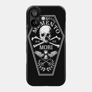 Memento Mori in White Phone Case