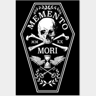 Memento Mori in White Posters and Art
