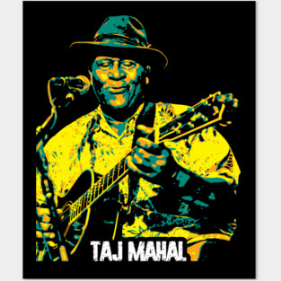 Taj Mahal. Henry Saint Clair Fredericks. American blues musicians. Blues musician legends. blues guitarist v6 Posters and Art