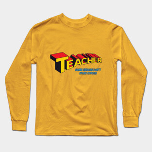 Some Heroes Don't Wear Capes (red/yellow) Long Sleeve T-Shirt