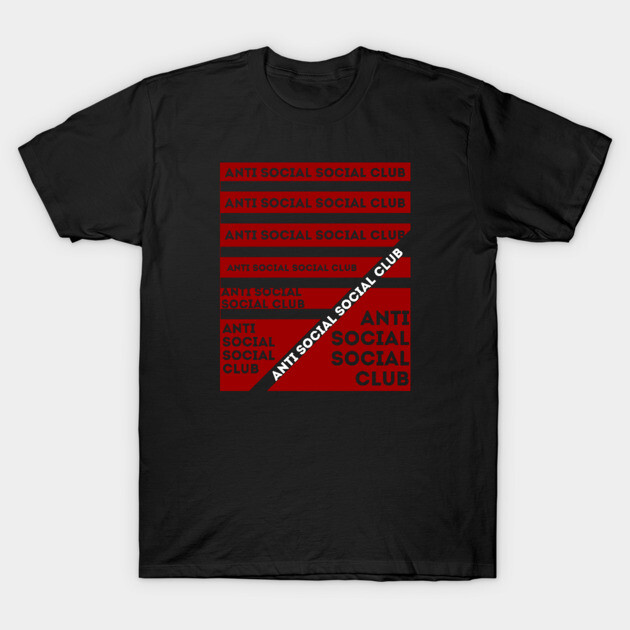 anti social club red Anti Social T-Shirt TeePublic
