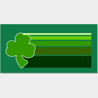 Shamrock stripes Posters and Art