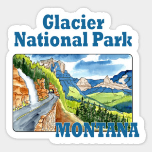 Glacier National Park, Montana Sticker