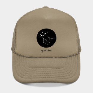 Gemini Zodiac Constellation Astrological Sign Celestial Art Hat