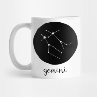 Gemini Zodiac Constellation Astrological Sign Celestial Art Mug