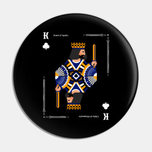 King of Clubs - Poker Card Design Pin