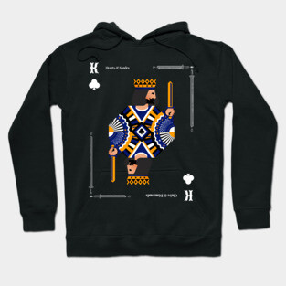 King of Clubs - Poker Card Design Hoodie