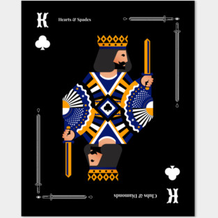 King of Clubs - Poker Card Design Posters and Art