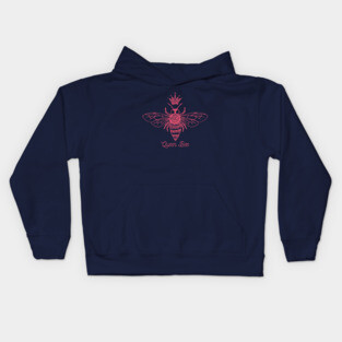 Queen Bee - Pink Kids Hoodie