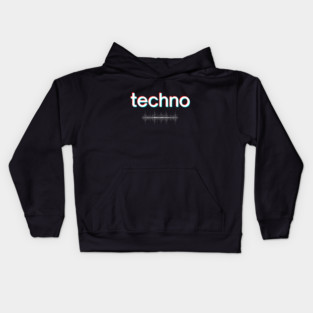Techno Music Kids Hoodie