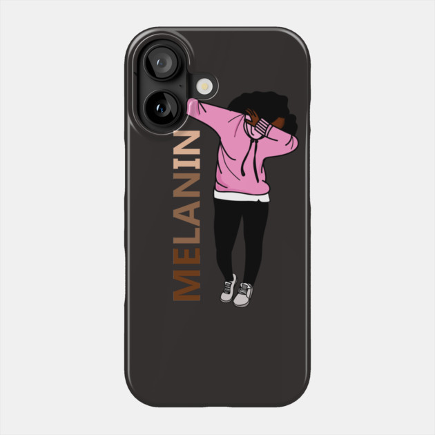 Afro Melanin Dab Dance Phone Case by logiamerch