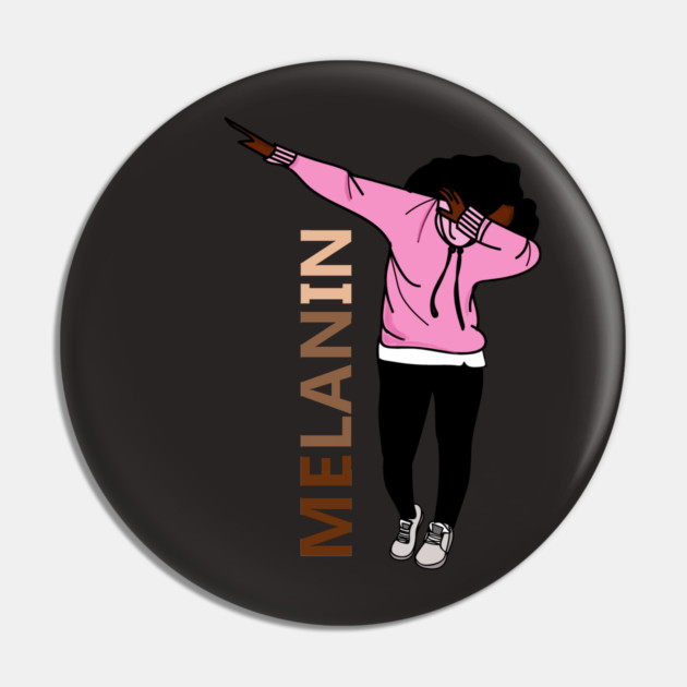Afro Melanin Dab Dance Pin by logiamerch