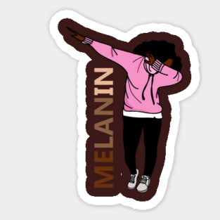 Afro Melanin Dab Dance Sticker