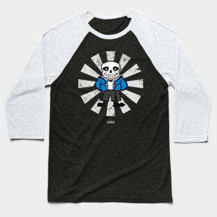 Sans Retro Japanese Undertale Baseball T-Shirt