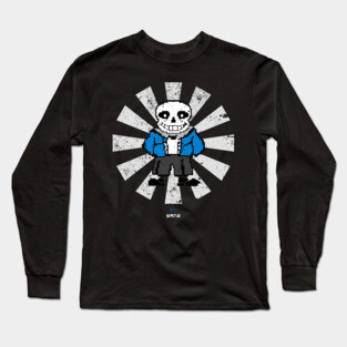 Sans Retro Japanese Undertale Long Sleeve T-Shirt