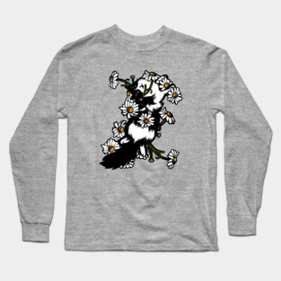 Daisy Tuxedo Cat Long Sleeve T-Shirt