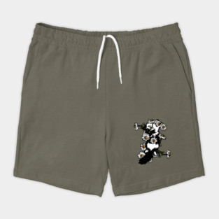 Daisy Tuxedo Cat Shorts