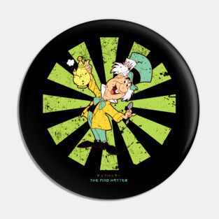 The Mad Hatter Retro Japanese Pin