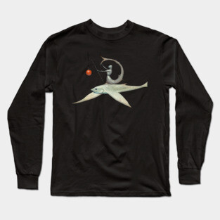 Hieronymus Bosch: Flying Fish Knight Long Sleeve T-Shirt