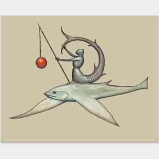 Hieronymus Bosch: Flying Fish Knight Posters and Art
