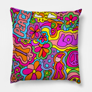 Peace and Love Pillow