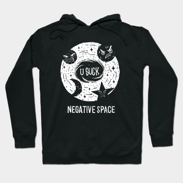 Negative Space Hoodie by dumbshirts