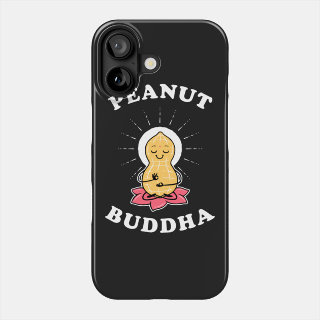 Peanut Buddha Phone Case by dumbshirts