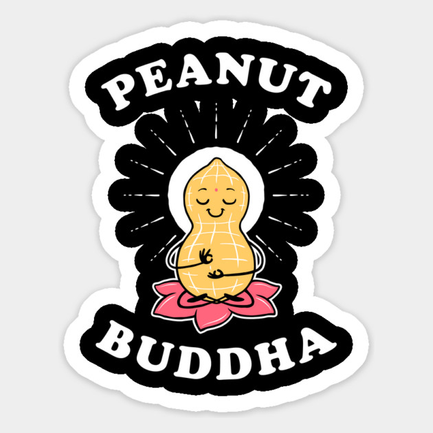 Peanut Buddha Magnet by dumbshirts
