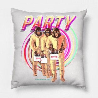Party of the Apes Pillow