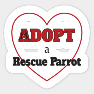 Adopt a Rescue Parrot Magnet