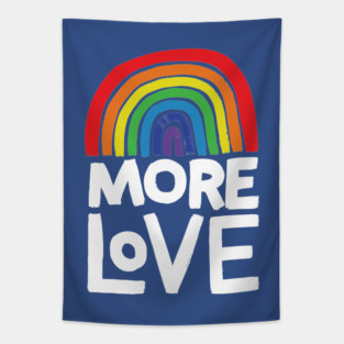 more love rainbow Tapestry