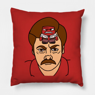 Ron Swanson Anger Management Pillow