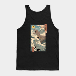 Jurassic Ukiyo-e 2 Tank Top