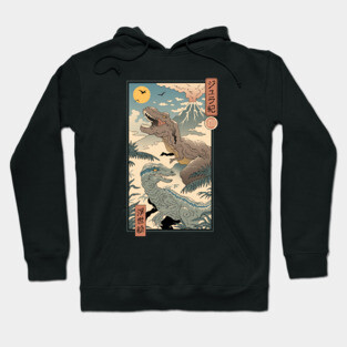 Jurassic Ukiyo-e 2 Hoodie