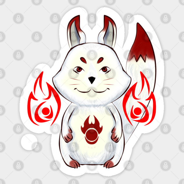 CUTE LITTLE FIRE FOX (not the browser) Sticker by droidmonkey