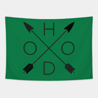 Hood Crossed Tapestry