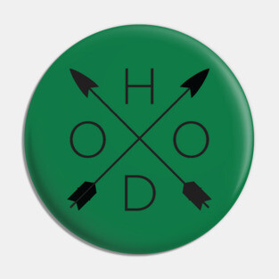 Hood Crossed Pin
