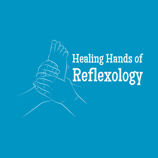 Healing Hands of Reflexology (white text) (foot reflexology) by Balanceandharmonyforreflexologists