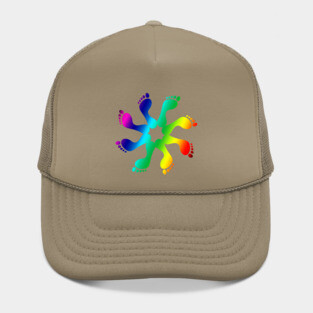 Colorful foot pinwheel Hat