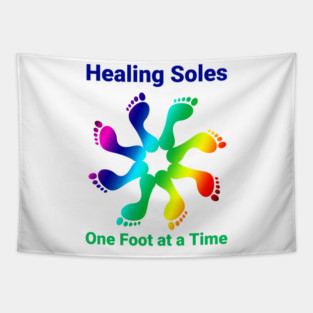Healing Soles One Foot at a Time Tapestry