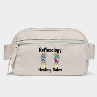 Reflexology Healing Soles (black text) (foot map) Bag