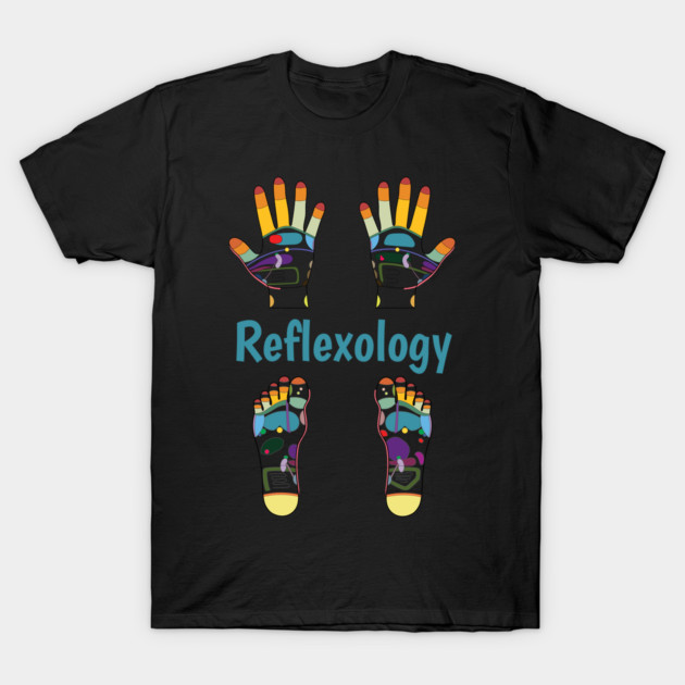 Reflexology (foot and hand maps) T-Shirt by Balanceandharmonyforreflexologists