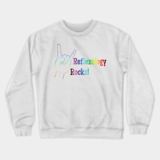 Reflexology rocks (colorful) Crewneck Sweatshirt