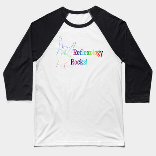 Reflexology rocks (colorful) Baseball T-Shirt