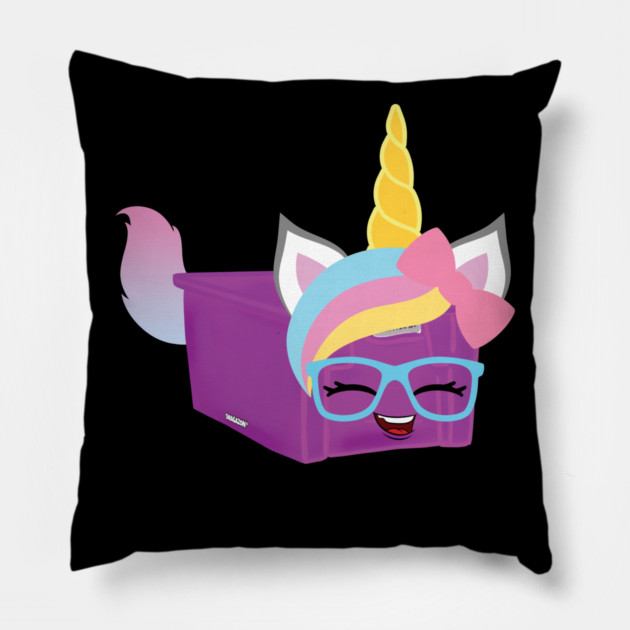 Purple Tote Unicorn Pillow by belownormal