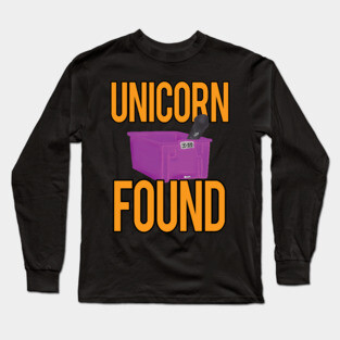 Dildo Unicorn Found Purple Tote Long Sleeve T-Shirt