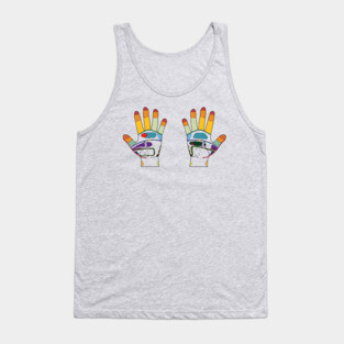 Reflexology Hand Map Tank Top