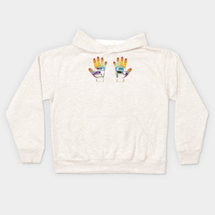 Reflexology Hand Map Kids Hoodie